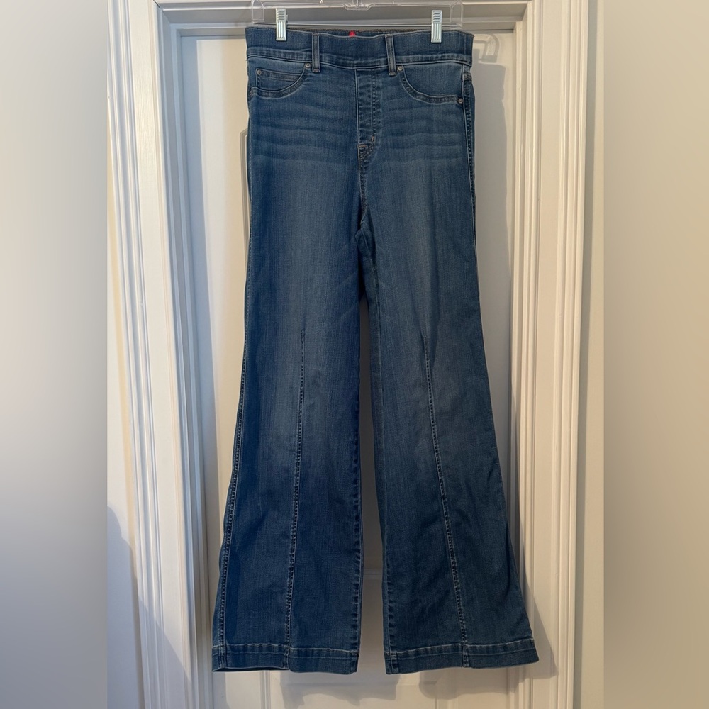 SPANX Seemed Front Wide Leg Jeans Regular Size M
